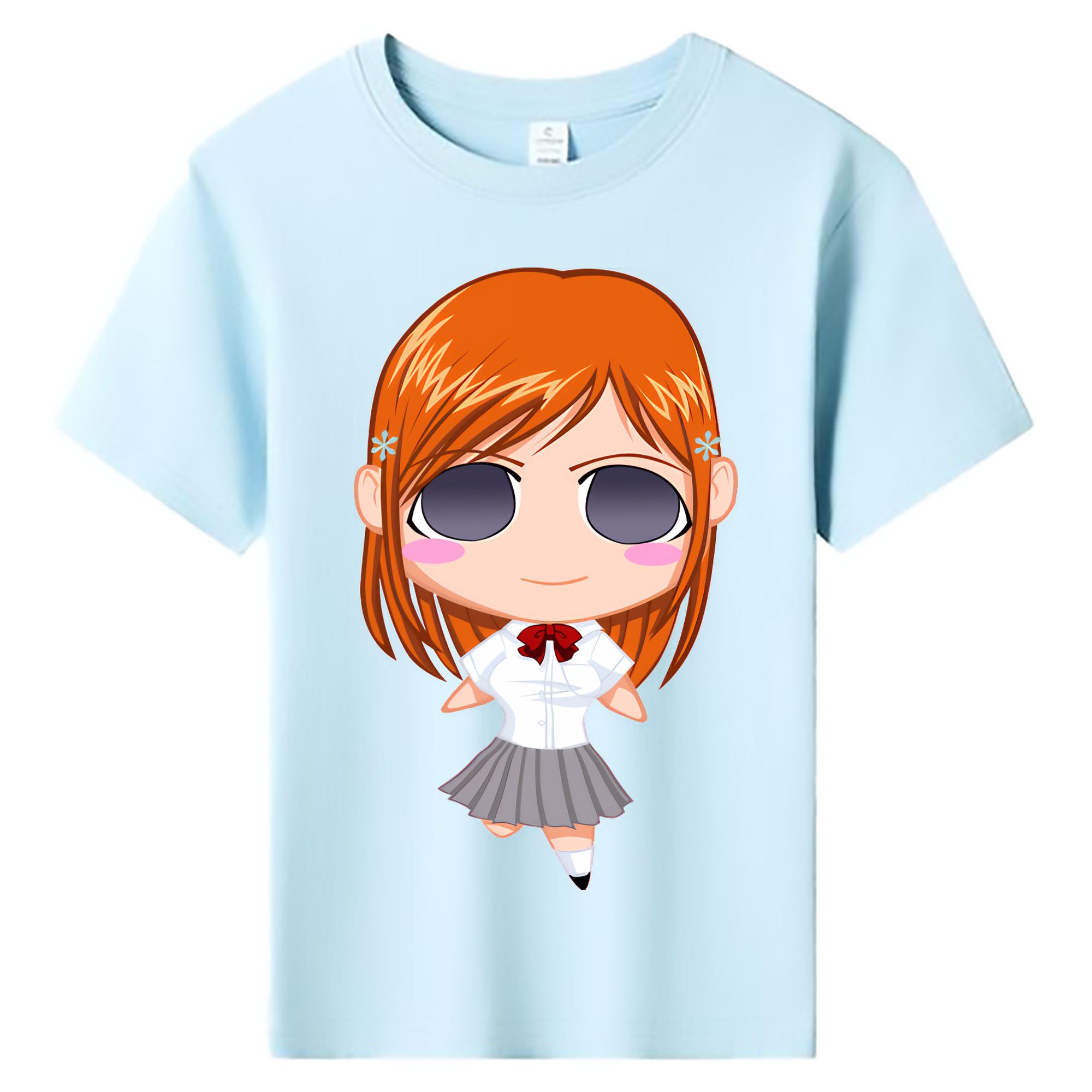 （画像用） ブリーチ 井上織姫（いのうえおりひめ） BLEACH Inoue Orihime 綿100％キッズTシャツ（フロントプリント）